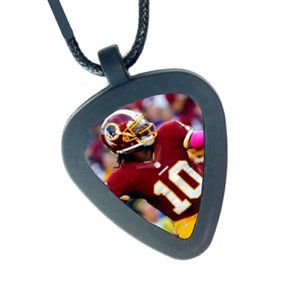 Washington Redskins RG3 Pickbandz Real Guitar Pick Unisex Necklace